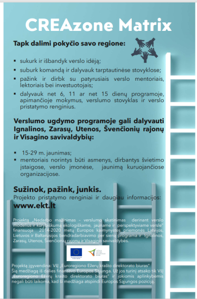 Verslumo ir kūrybiškumo skatinimas