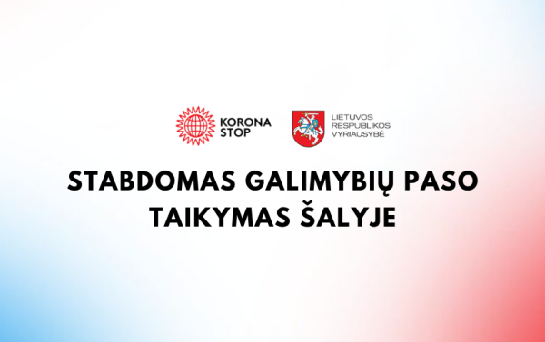 Stabdomas galimybių paso taikymas