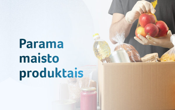 Gaunantiems paramą maisto produktais