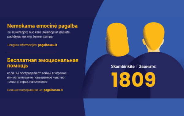 Emocinė parama nuo karo nukentėjusiems ukrainiečiams