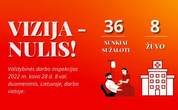 VDI vizija – NULIS mirčių darbe  