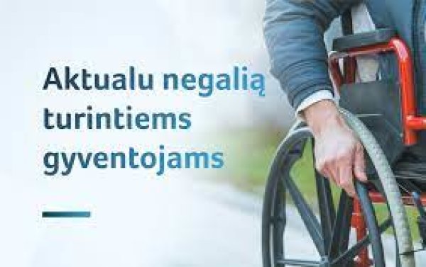 Negalią turintiems gyventojams