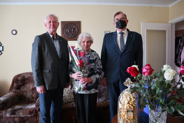 Pasveikinta jubiliatė