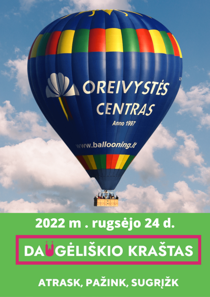 Virš Daugėliškio krašto pakils oro balionas