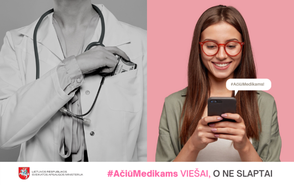 #AčiūMedikams - viešai