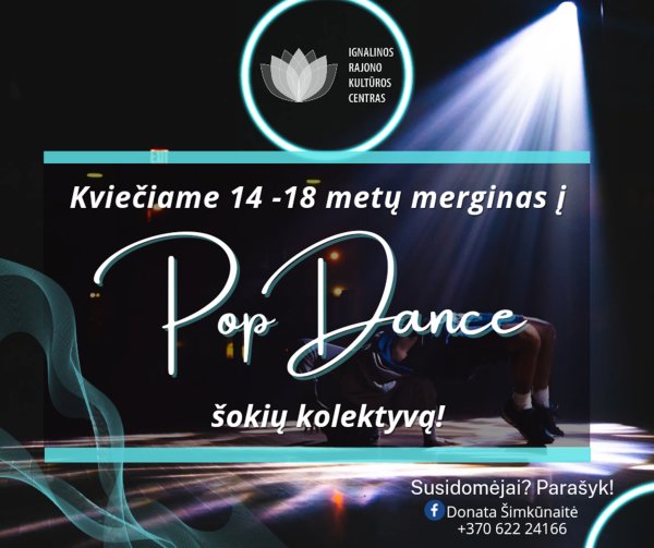  Kviečiame būti naujo šokių kolektyvo dalimi! 