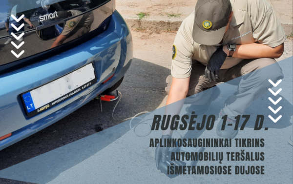 Aplinkosaugininkai tikrins automobilių teršalų kiekį