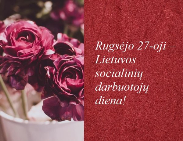 Sveikiname socialinius darbuotojus