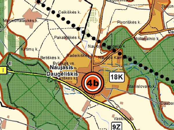 Informacija apie administracijos direktoriaus įsakymu pakeistas žemės naudojimo paskirtis