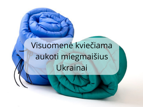 Kvietimas aukoti miegmaišius