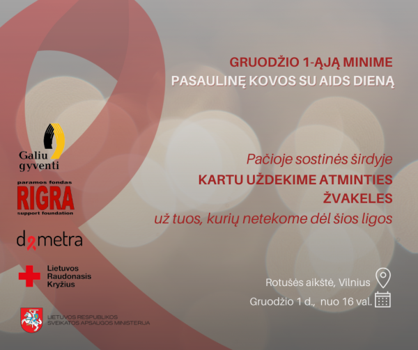 Minime Pasaulinę kovos su AIDS dieną
