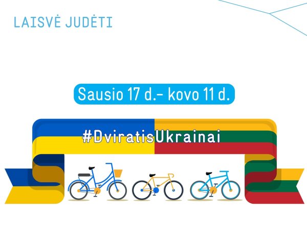 Akcija ,,Dviratis Ukrainai"