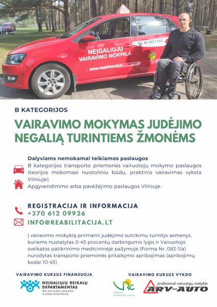 informacija judėjimo negalią turintiems