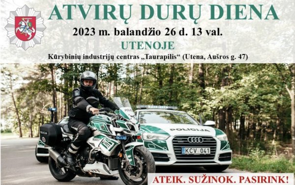 Policininkai kviečia į Atvirų durų renginį