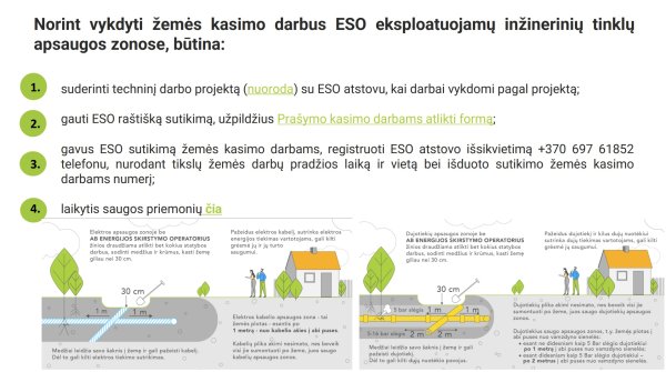 Jei ruošiatės žemės kasimo darbams