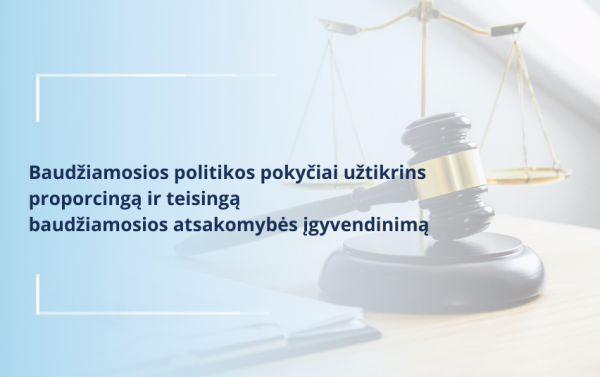 Baudžiamosios politikos pokyčiai