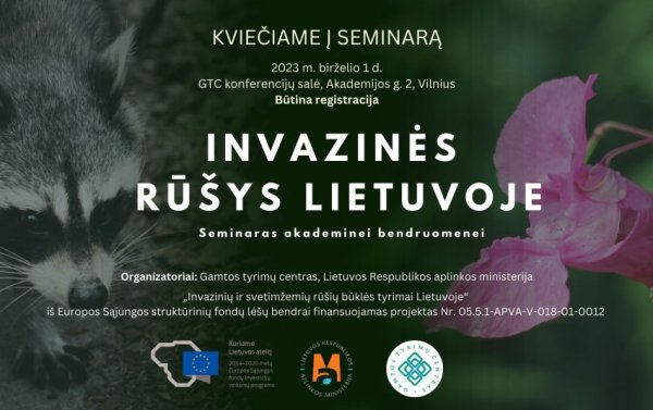 Seminaras apie invazines rūšis Lietuvoje