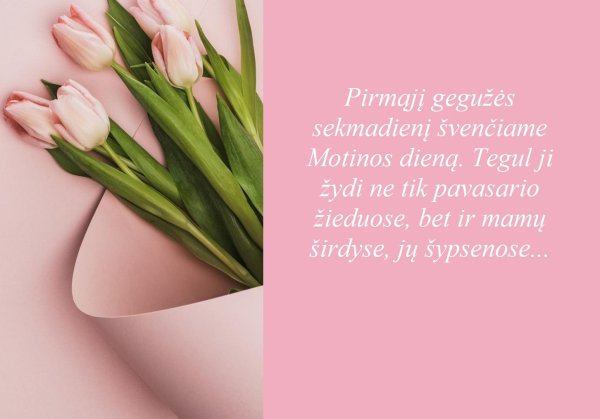 Sekmadienį – Motinos diena