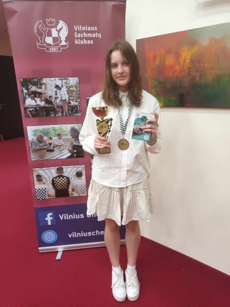 Šachmatų čempionate ignalinietė – prizininkė!