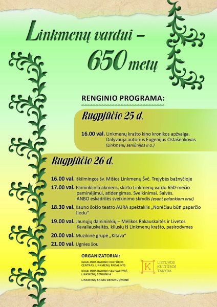 Jubiliejinė Linkmenų šventė