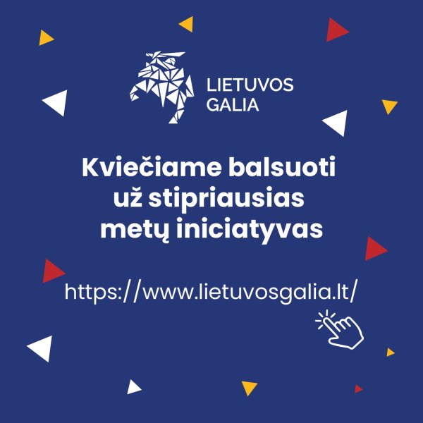 Balsuokime už stipriausias iniciatyvas