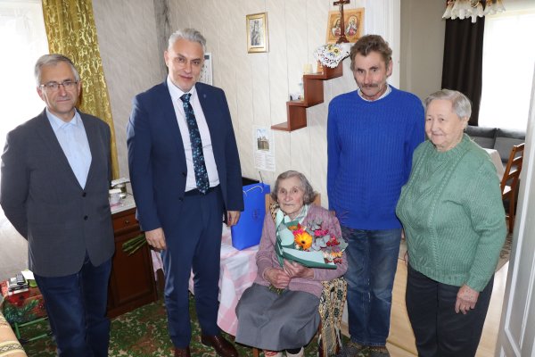Pasveikinta garbinga jubiliatė