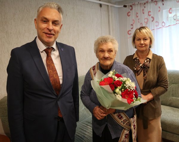 Pasveikinta jubiliatė