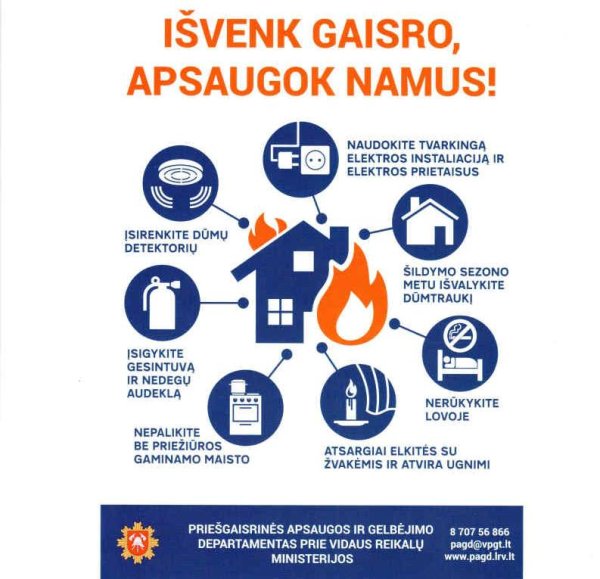 Ugniagesiai perspėja!