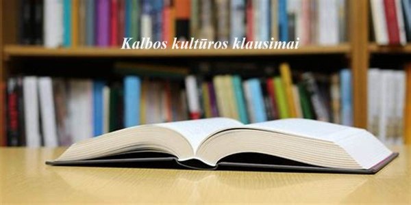 Gruodžio mėnesį visuomenę dominę kalbos kultūros klausimai