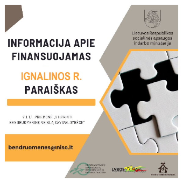 Informacija apie paraiškų vertinimą