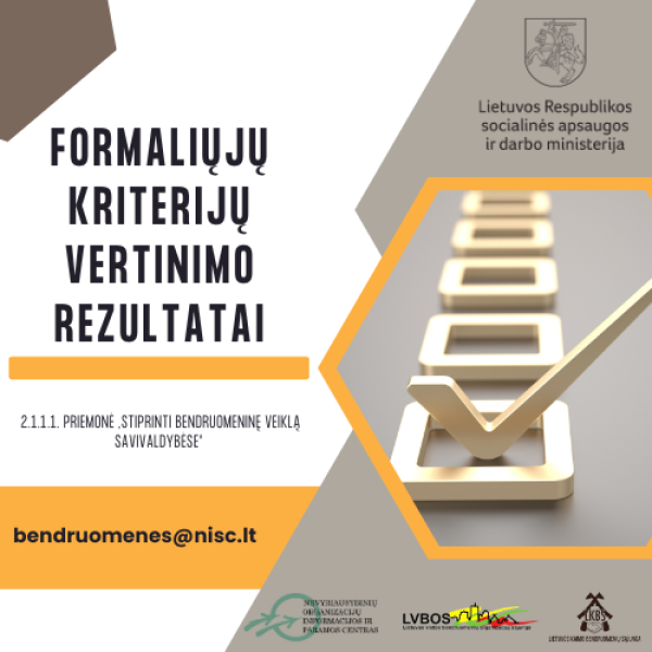 Skelbiame Ignalinos rajono II kvietimo gautų paraiškų formaliųjų kriterijų vertinimo rezultatus