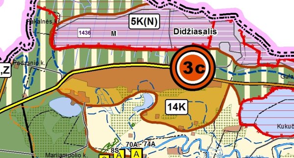 Dėl planuojamo pagrindinės žemės naudojimo paskirties pakeitimo