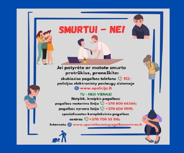 Smurtui – ne!