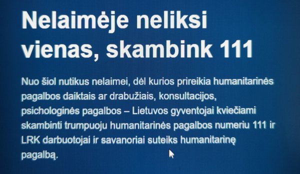 Pagalbos numeris