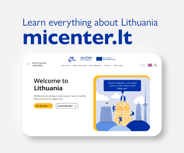 Viskas apie Lietuvą - naujoje internetinėje svetainėje užsienio piliečiams