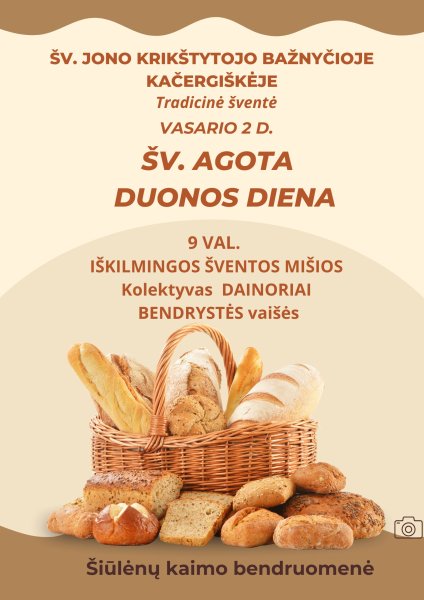 Šv. Agotos - Duonos dienos šventė