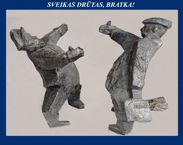 Bratkų skulptūros atidengimas