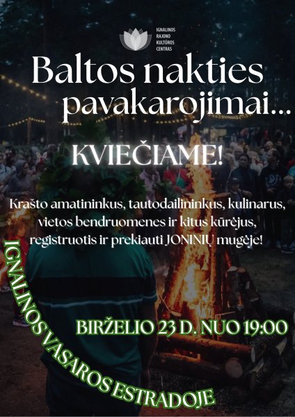Kviečiame prekiauti Joninių šventėje