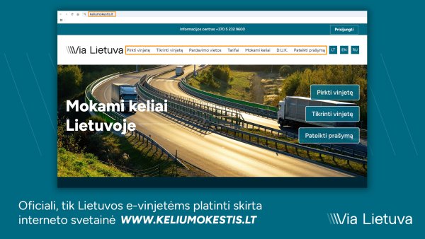 „Via Lietuva“ informuoja