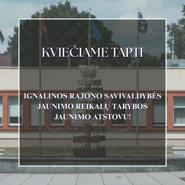 Skelbiami Jaunimo reikalų tarybos jaunimo atstovų rinkimai!