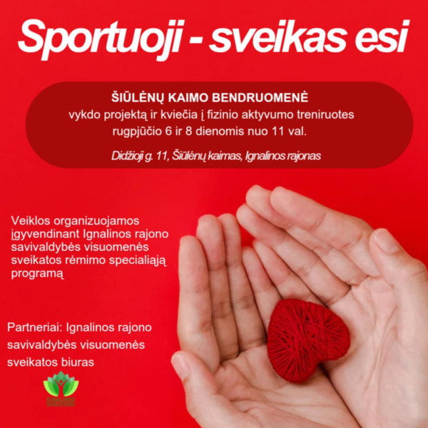 Sportuoji – sveikas esi!