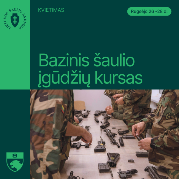 Šauliai kviečia