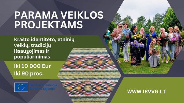 Kviečiame teikti paraiškas
