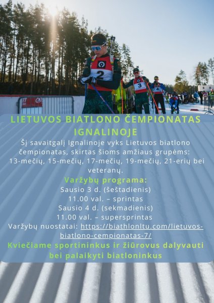 Lietuvos biatlono čempionatas Ignalinoje!