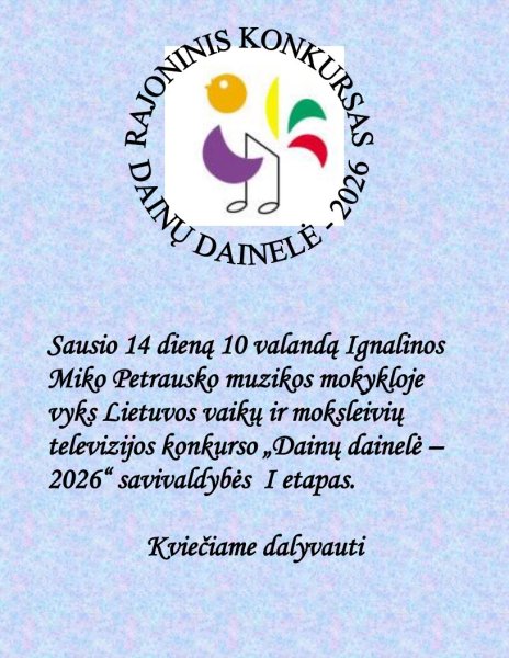 „Dainų dainelė – 2026“