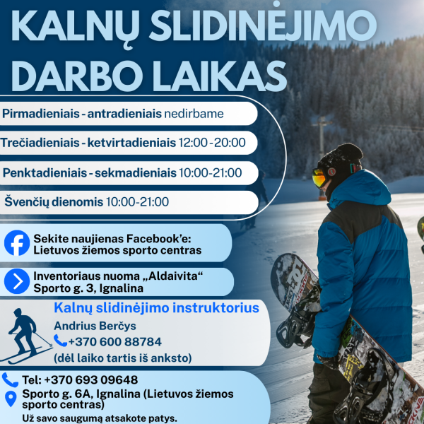 Lietuvos žiemos sporto centras kviečia!
