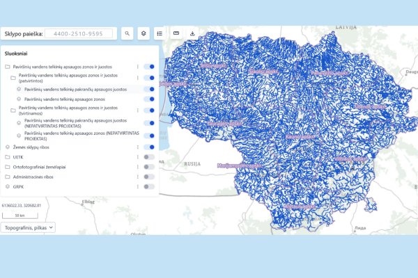 Patvirtintas paviršinių vandens telkinių apsaugos zonų ir paviršinių vandens telkinių pakrantės...