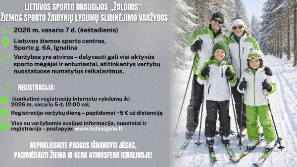 Lietuvos sporto draugijos „Žalgiris“ varžybos!