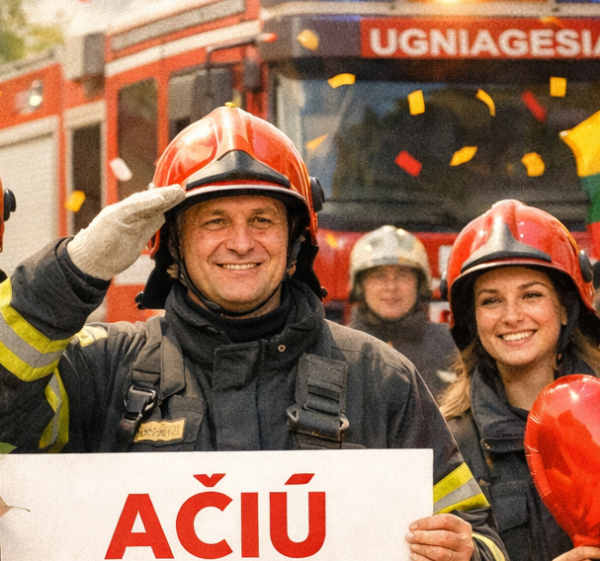 Ugniagesiai dėkoja