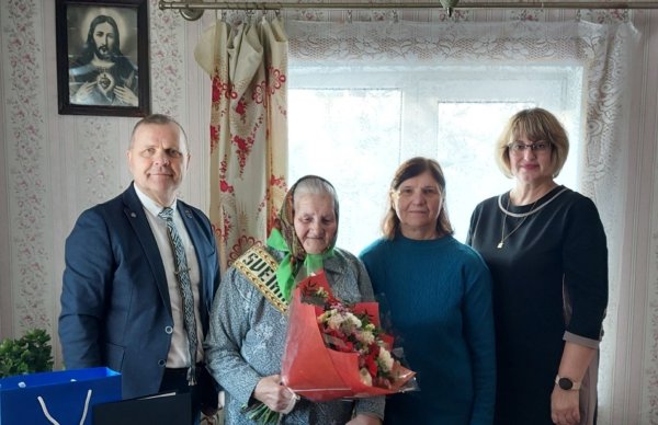 Pasveikinta jubiliatė